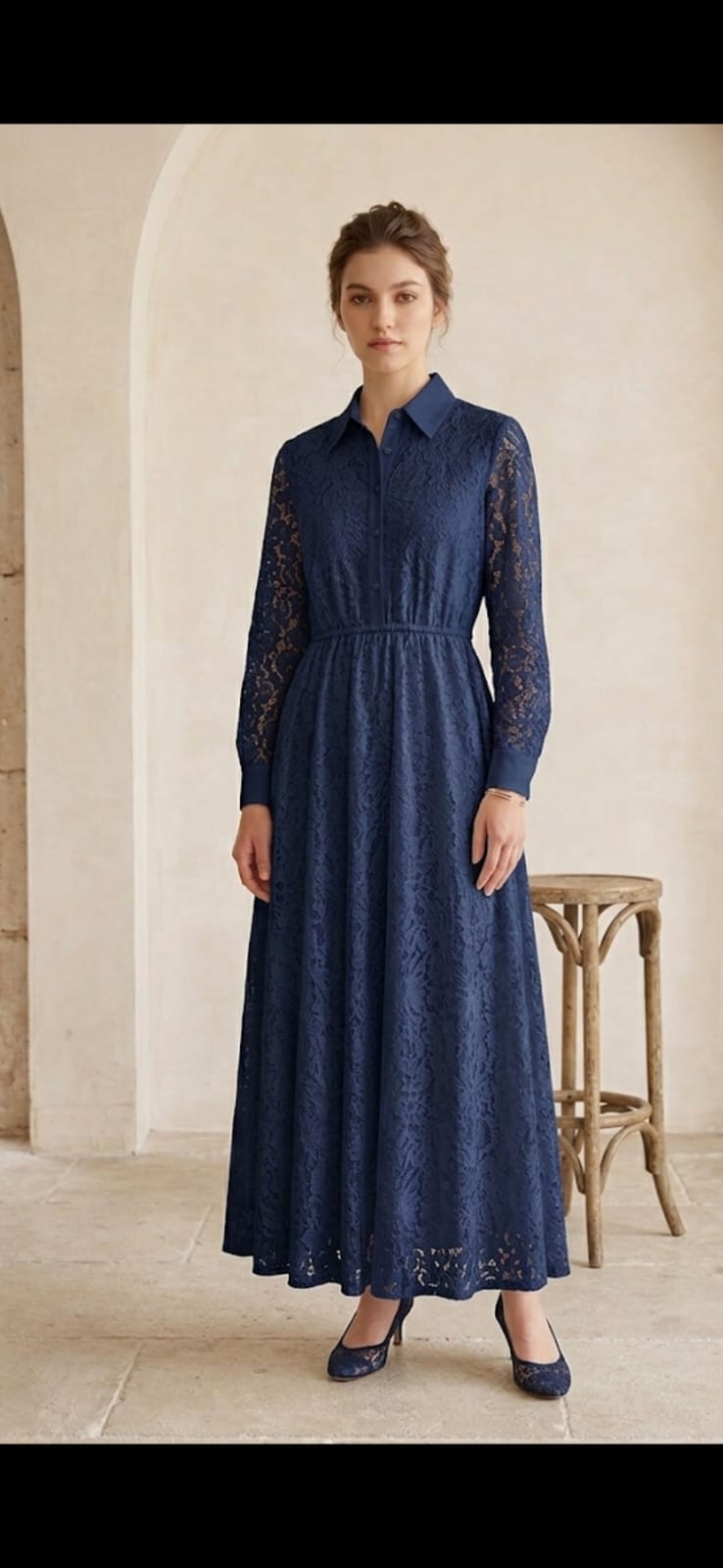 robe monche dentelle Paris