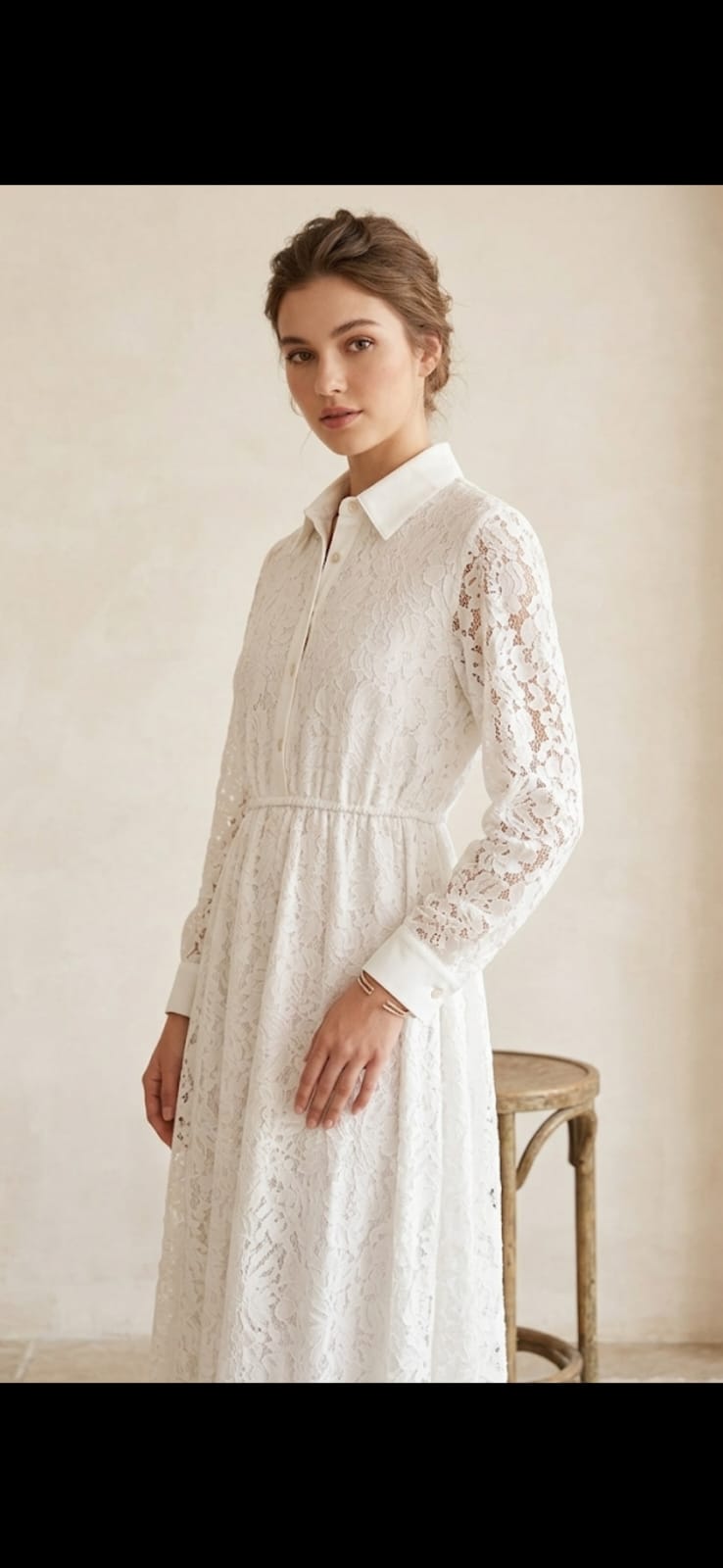 robe monche dentelle Paris